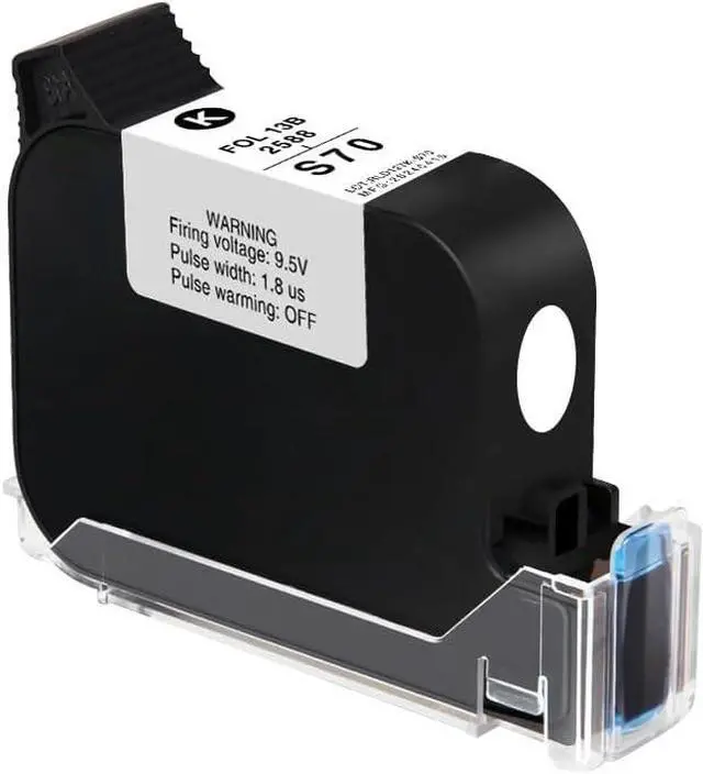 Main image of White Ink Cartridge for Handheld Inkjet Printer, 42 mL Quick-Dry Ink, 23 Sec Fast Drying, 212.7 mm Print Height, Multi-Material Adhesion for Coding and Marking