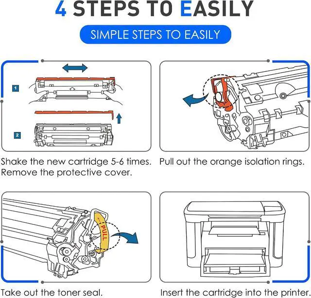 Alt view image 5 of 7 - TN227 Toner Cartridges 4-Pack Replacement for Brother TN227BK/C/M/Y High-Yield Compatible for HL-L3270CDW HL-L3230CDW HL-L3210CW HL-L3290CDW MFC-L3710CDW Printers