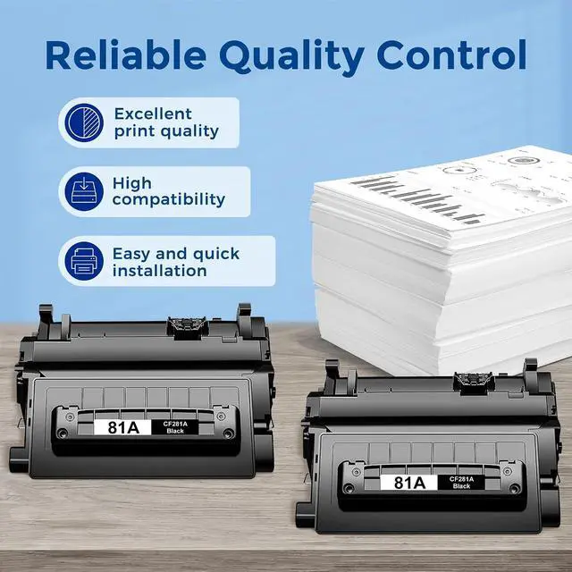 Alt view image 5 of 6 - 81A Toner Compatible for HP Laser Jet 81A Black Toner Cartridge CF281A