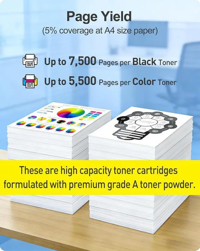 Alt view image 5 of 7 - MasaiMara TK-5372 TK5372 High Yield Toner Cartridges Compatible for Kyocera ECOSYS PA3500cx MA3500cix MA3500cifx Printers (Black TK-5372K, Cyan TK-5372C, Magenta TK-5372M, Yellow TK-5372Y, 4-Pack)