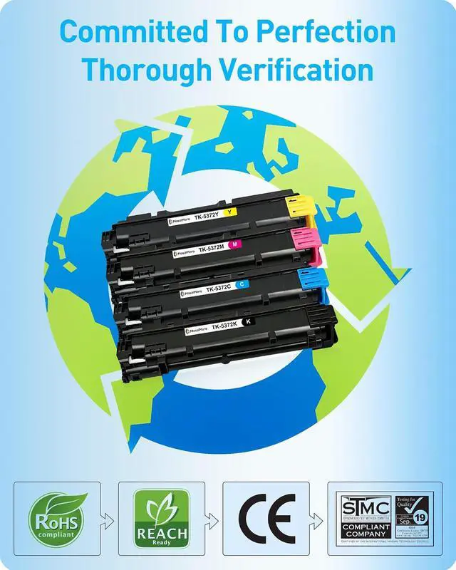 Alt view image 7 of 7 - MasaiMara TK-5372 TK5372 High Yield Toner Cartridges Compatible for Kyocera ECOSYS PA3500cx MA3500cix MA3500cifx Printers (Black TK-5372K, Cyan TK-5372C, Magenta TK-5372M, Yellow TK-5372Y, 4-Pack)
