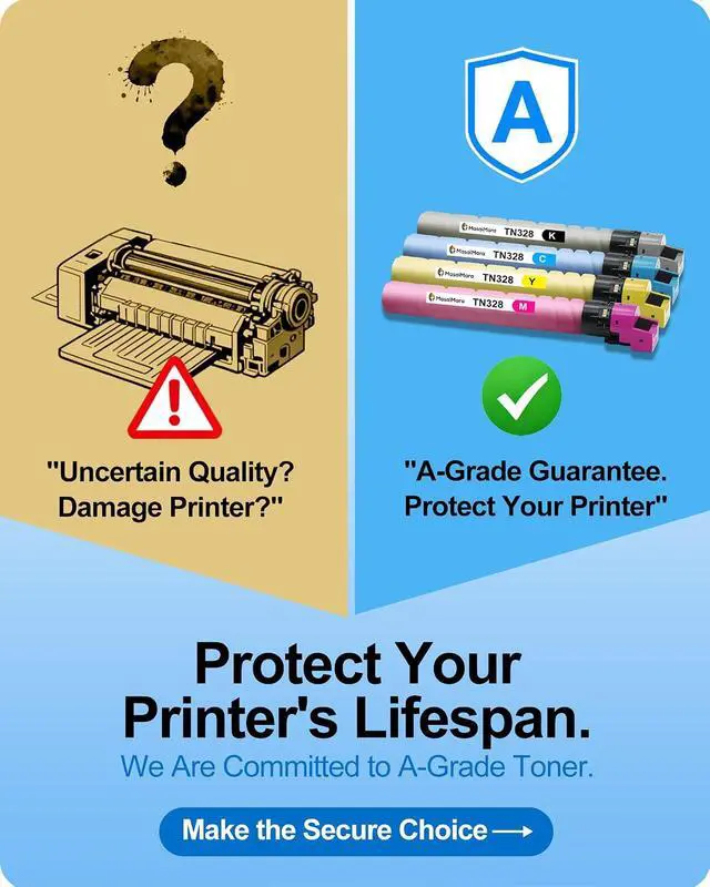 Alt view image 2 of 7 - MasaiMara TN328 TN-328 TN328K TN328C TN328M TN328Y High-Yield Toner Cartridge Compatible for Konica Minolta bizhub C250i C300i C360i C450i C550i C650i C7130i C750i Printers