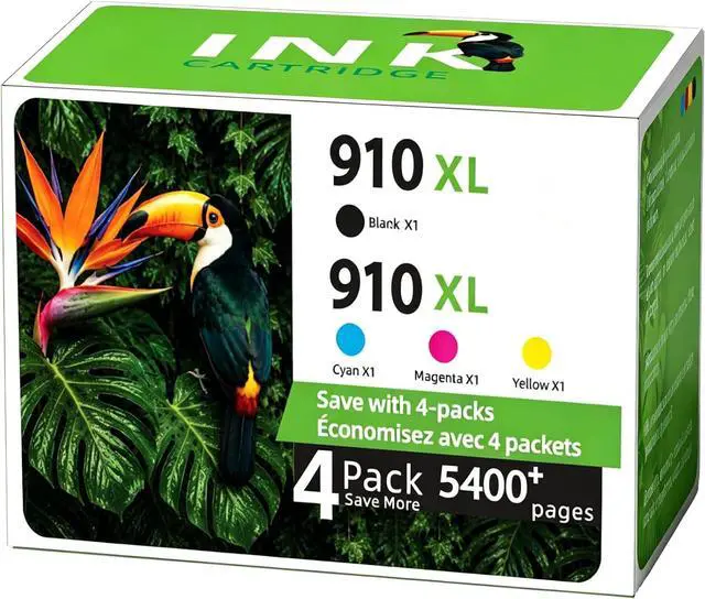 Main image of 910XL Ink Cartridges Combo Pack, 910xl Ink cartridges for hp Printers, Compatible for hp officejet pro 8020 8025 8028 8035, Officejet 8010 8015 8018 8022 Printers