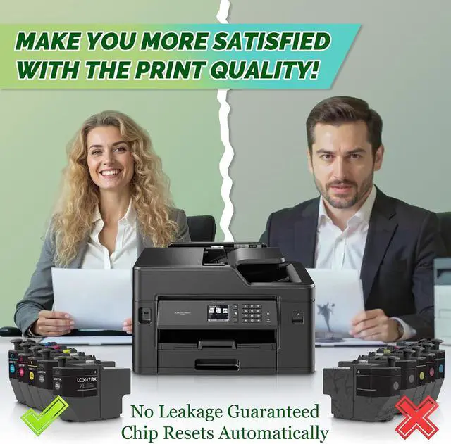 Alt view image 7 of 7 - LC3017XL Ink Cartridges 5-Pack (2 Black, 1 Cyan, 1 Magenta, 1 Yellow)