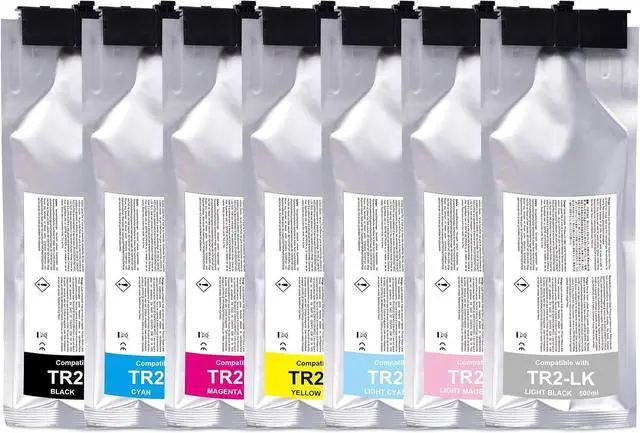Main image of Compatible TR2 Ink Cartridges Replacement for Roland TrueVIS SG-300 SG-540 SG2-300 SG2-540 SG2-640 SG3-300 SG3-540 VG-540 VG-640 Printers, TR2 Ink 7 Pack(1BK/1C/1M/1Y/1LC/1LM/1LK)