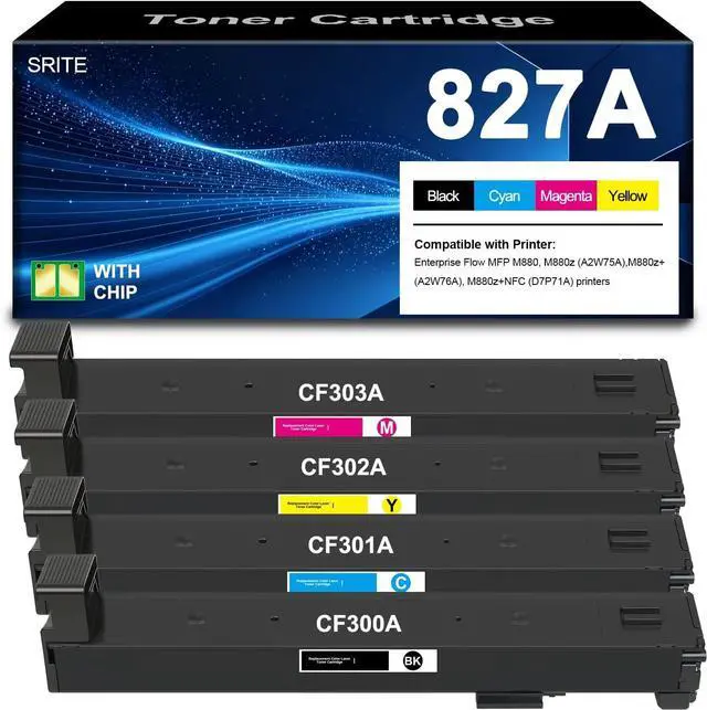 Main image of M880 827A Toner Cartridge Compatible CF300A CF301A CF302A CF303A Toner