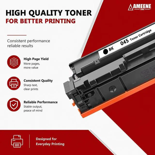 Alt view image 5 of 6 - 045 Toner Cartridges High Yield Set 4-Pack Compatible for Canon 045 CRG-045 Toner Cartridge for Color imageClass MF634Cdw MF631Cn MF632Cdw MF633Cdw LBP612Cdw LBP613Cdw LBP611Cn Printer(BK/C/M/Y)
