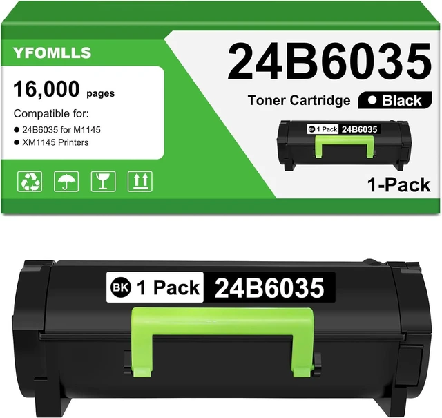Main image of 24B6035 Black Toner Compatible for Lexmark 24B6035 Toner