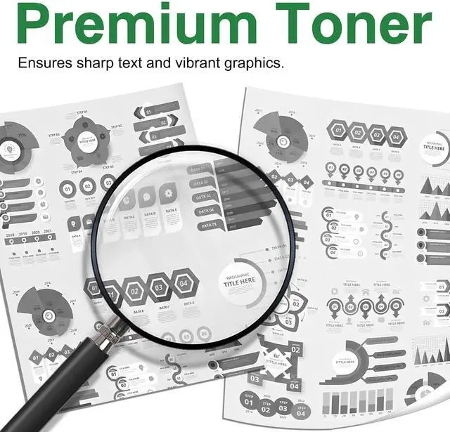 Alt view image 4 of 7 - 55B1H00 High Yield Black Toner Cartridge with Chip, Replacement for Lexmark 55B1H00 55B1000, Fits MS331 MS431 MX331 MX431 MS331dn MS431dn MS431dw MX331adn MX431adn MX431adw MX432adwe Laser Printer