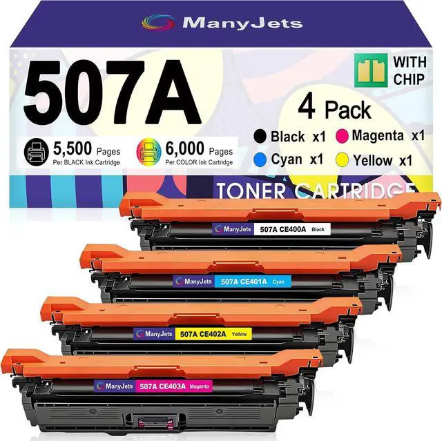 Main image of Compatible 507A Toner Cartridges 4-Pack for M551/M575 Series