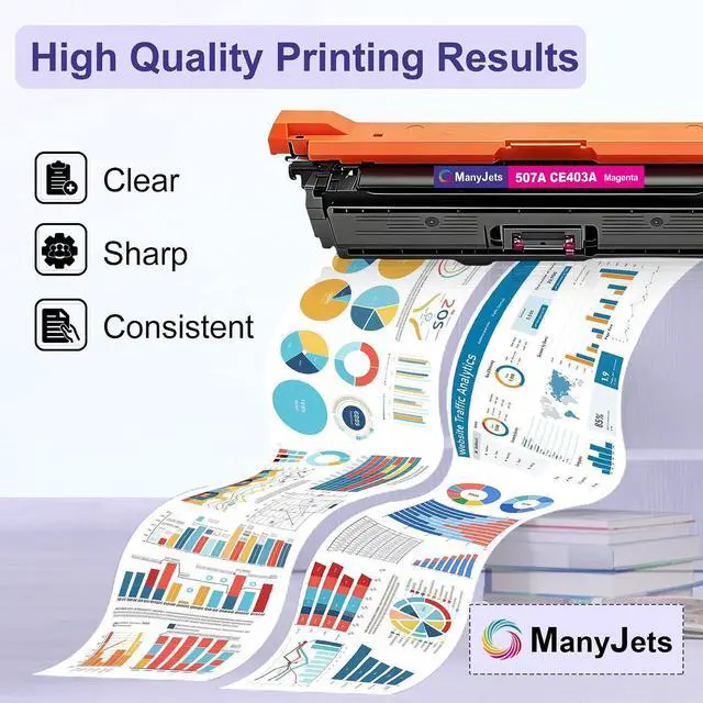 Alt view image 4 of 7 - Compatible 507A Toner Cartridges 4-Pack for M551/M575 Series