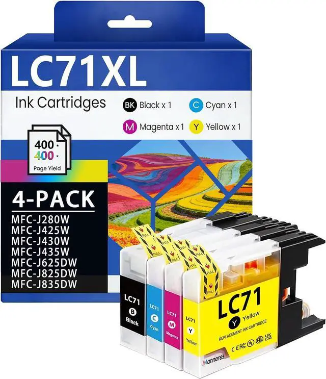 Main image of LC71 Ink Cartridge 4 Pack-Black Cyan Magenta Yellow