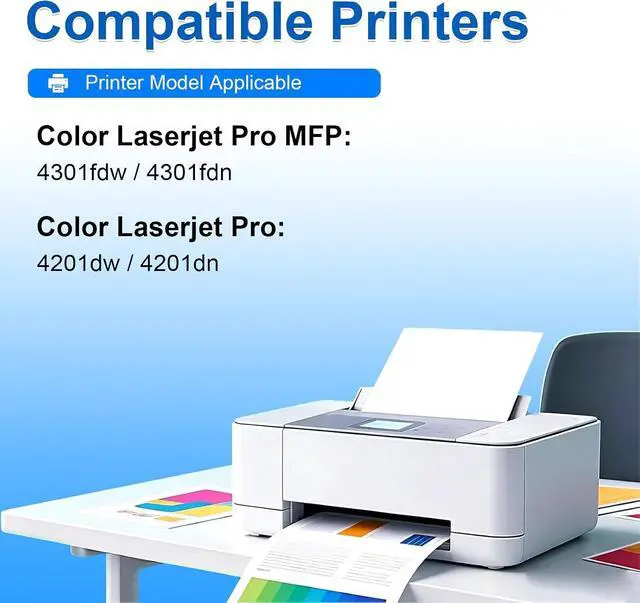Alt view image 2 of 7 - 210x Toner Cartridges High Yeld 4 Pack Replacement for HP MFP 4301
