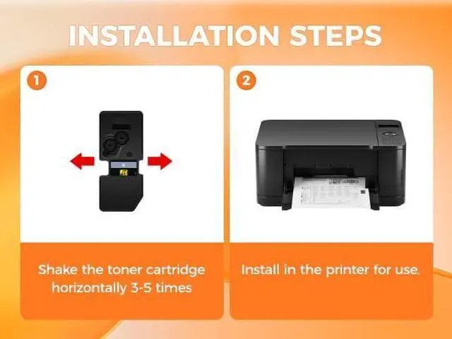 Alt view image 5 of 6 - TK-5232 TK5232 Toner Cartridge 4Pack High Yield Replacement for Kyocera TK-5232K TK-5232C TK-5232M TK-5232Y Compatible with Kyocera ECOSYS M5521cdw P5021cdw P5021cdn M5521cdn Laser Printer Black Color