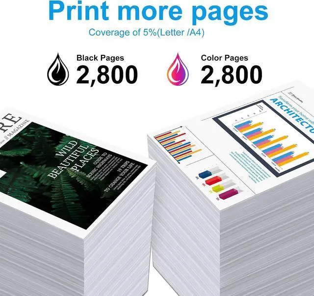 Alt view image 3 of 7 - 410A Toner Cartridges 4 Pack M477 M452 Compatible for HP 410A 410X