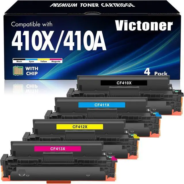 Main image of 410X 410A Toner Cartridge for HP CF410X CF410A MFP M477fnw M477fdw M452dn