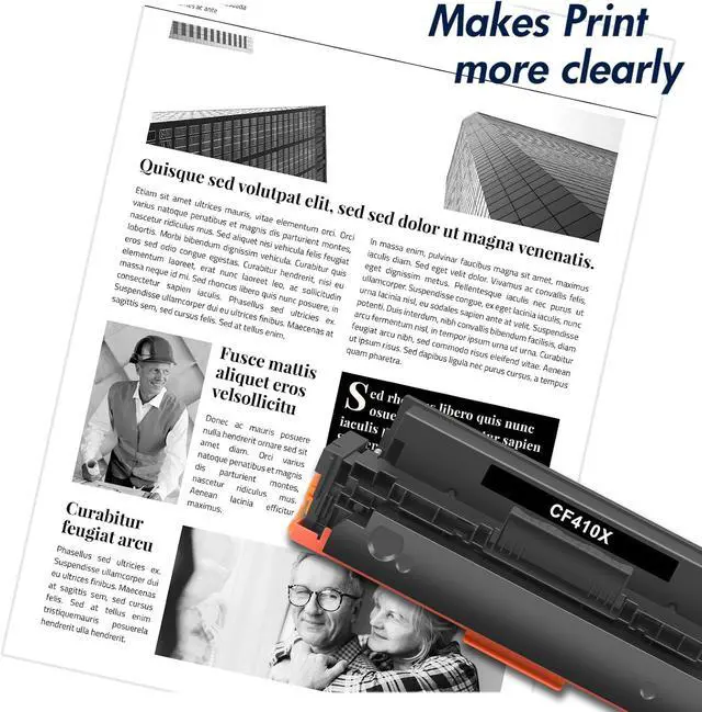 Alt view image 5 of 6 - 410X 410A Toner Cartridge for HP CF410X CF410A MFP M477fnw M477fdw M452dn