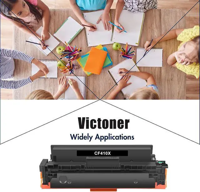Alt view image 6 of 6 - 410X 410A Toner Cartridge for HP CF410X CF410A MFP M477fnw M477fdw M452dn