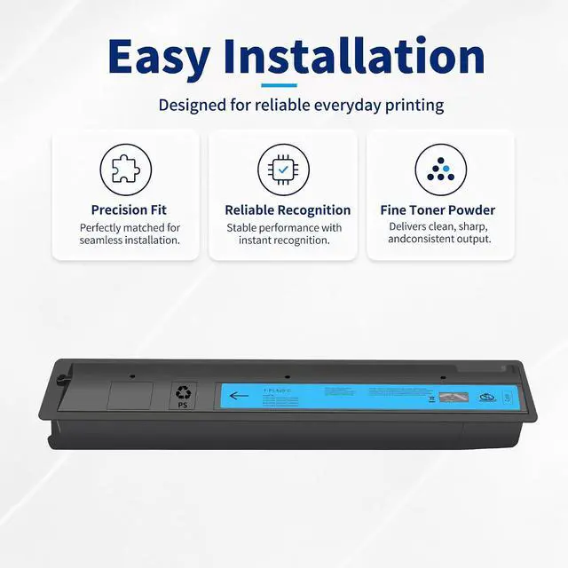 Alt view image 6 of 7 - TFC425U T-FC425U-C Cyan Toner Cartridge Replacement for E-Studio 2525AC 3025AC 3525AC 4525AC 5525AC 6525AC Printer (Cyan 1 Pack)