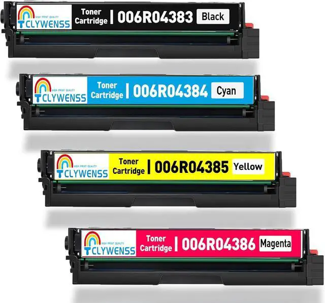 Main image of C230 C235 C225 Toner Cartridge with Chip Works with Xerox C230/DNI C235/DNI Color Printer Replacement for Xerox 006R04383 006R04384 006R04385 006R04386 Toner (BK/C/M/Y, 4-Pack)
