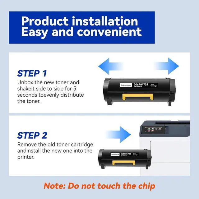Alt view image 4 of 6 - B410 B415 Black Toner Cartridge Replacement for Xerox B415 B410 Black Toner Cartridge 006R04725-(6,500 Pages) Compatible for Xerox B410 VersaLink B415 B415DN B415VDN Printers Series-1 Pack