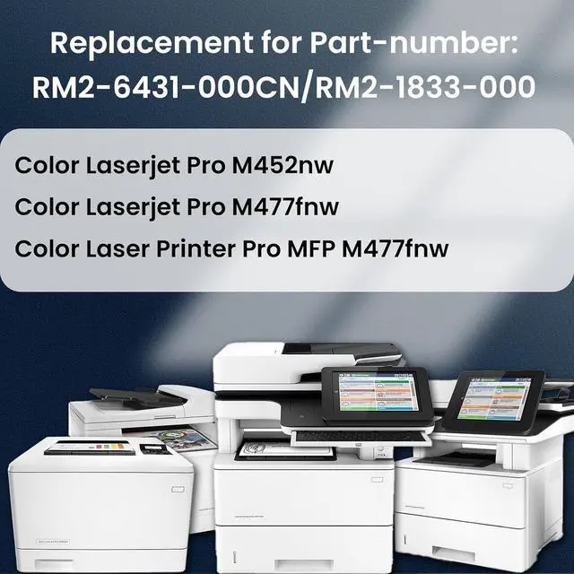 Alt view image 5 of 7 - RM2-6418-000CN/RM2-6460-000CN Fuser Unit, Duplex Models Fuser 6418/6460 for Color LaserJet Pro M452dn, M452dw, M452nw,M377dw,M454dn, M454dw,M477fdn,M477fdw, M479fdn,M479fdw Printers,110V
