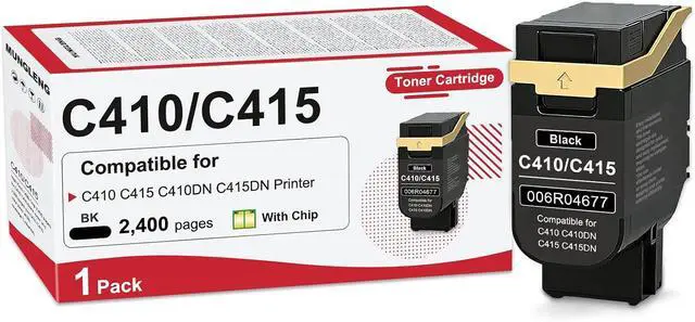 Main image of C410 C415 Black Toner Cartridge Compatible for Xerox 006R04677