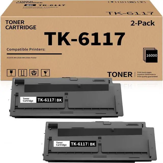 Main image of TK6117 High Yield Toner Cartridge Replacement for Kyocera TK-6117 TK6117 1T02P10US0 Toner Compatible with Kyocera M4125idn M4132idn Printer ( Black , 2 Pack)