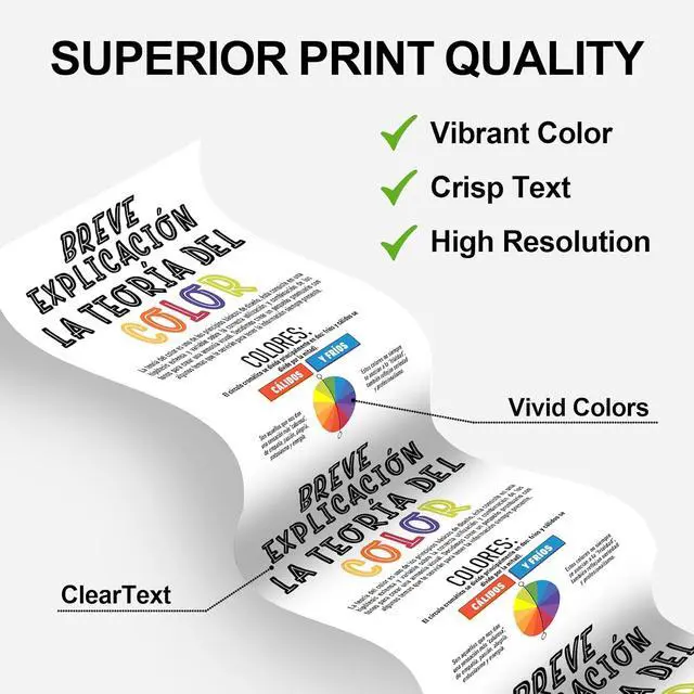 Alt view image 4 of 6 - High Yield 210A Toner Cartridges with Chip, 4-Pack BK/C/M/Y Compatible with HP Color LaserJet Pro 4201dn 4201dw MFP 4301dw 4301fdn 4301fdw Printer