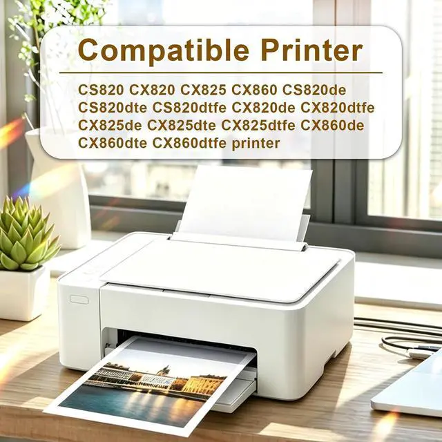 Alt view image 2 of 5 - 72K10K0 Black Toner Cartridge (8,000 Pages) Compatible for Lexmark 72K10K0 72K00KG Toner Cartridge for CX820 CX825 CS820 CX860 CS820de CS820dte CS820dtfe CX820de CX820dtfe CX825de,1 Pack