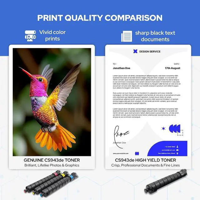 Alt view image 6 of 7 - Toner Pros Compatible Toner Cartridges for Lexmark CX942/943/944 High Yield Replacement for OEM 83D0HK0, 83D0HC0, 83D0HM0, 83D0HY0 Black, Cyan, Magenta, Yellow 4-Pack
