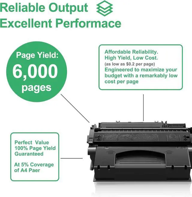 Alt view image 2 of 6 - 49X Toner Cartridge : 2 Pack 49X Replacement for HP 49X Q5949X 49A Q5949A 53X Q7553X Toner Cartridge for 1160 1160Le 1320 1320n 1320nw 1320t 1320tn 3390 3392 Printer - Black
