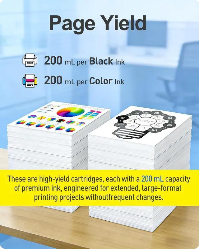 Alt view image 3 of 7 - MasaiMara ESL3 ESL3-BK ESL3-CY ESL3-MG ESL3-YE Ink Cartridges Set Compatible for Roland ECO-SOL MAX Printers (Black Cyan Magenta Yellow, 4-Pack)