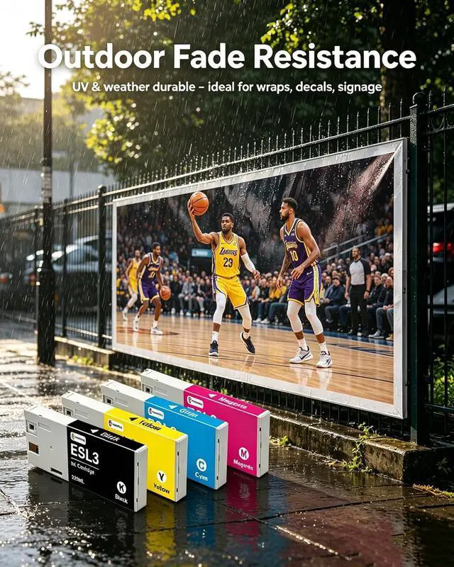 Alt view image 5 of 7 - MasaiMara ESL3 ESL3-BK ESL3-CY ESL3-MG ESL3-YE Ink Cartridges Set Compatible for Roland ECO-SOL MAX Printers (Black Cyan Magenta Yellow, 4-Pack)