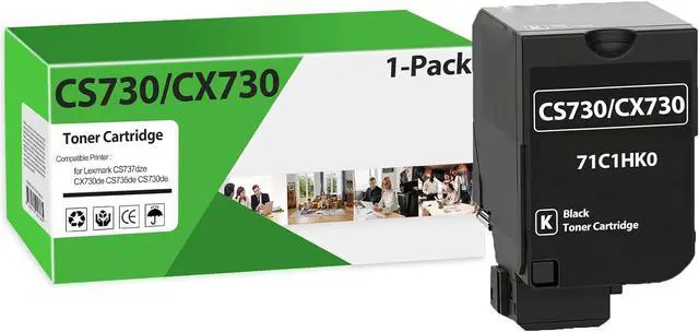 Main image of 71C1HK0 Black High Yield Toner Cartridge Replacement for CS730 CX735 Toner Cartridge Work for Lexmark CS737dze CX730de CS735de CS730de Printers1-Black22,000 Pages