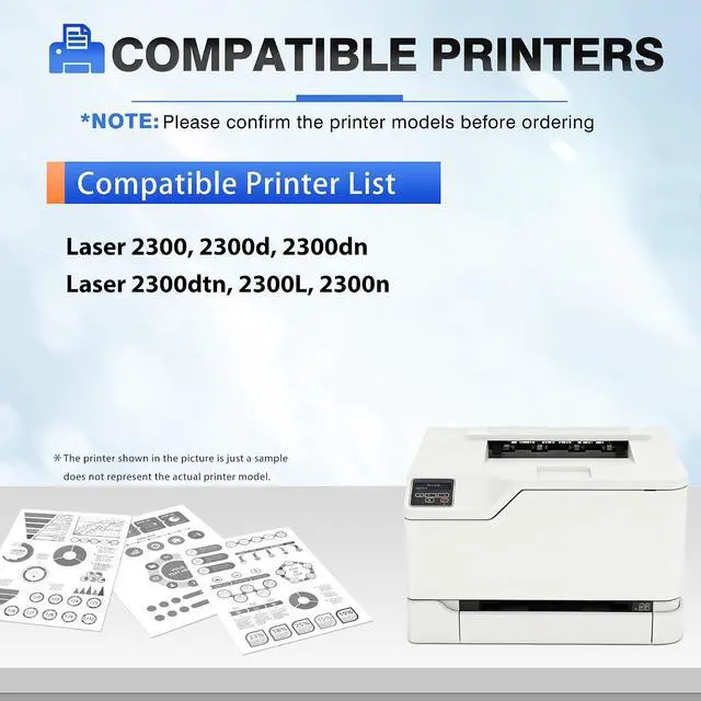 Alt view image 2 of 7 - 10A Q2610A High Yield Black Toner Cartridge Replacement for HP LaserJet 2300 2300d 2300dn 2300dtn 2300n Printer, 1 Pack with Chip
