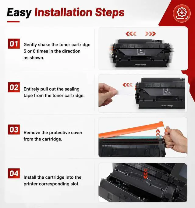 Alt view image 7 of 7 - 120 Toner Cartridge Replacement for Canon 120 CRG-120 CRG120 Toner Compatible with D1550 D1100 D1120 D1150 D1170 D1180 D1320 D1350 D1370 D1520 Printer(Black, 1-Pack)