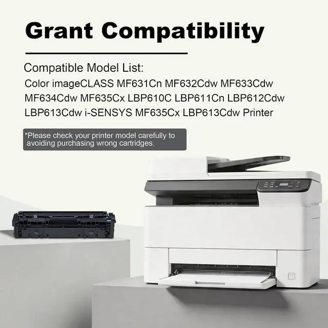 Alt view image 2 of 6 - 045 Toner Cartridge Set: 4 Pack High Yield CRG 045 Cartridges Compatible for Canon 045 Toner Cartridge Work with Color ImageCLASS MF634Cdw MF632Cdw LBP612Cdw LBP612C i-SENSYS LBP613Cdw MF635Cx Printer