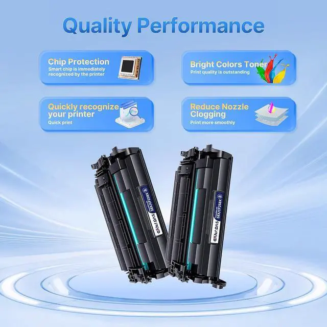 Alt view image 4 of 5 - GANADAS 58X Toner Cartridge (with Chip) Compatible Replacement for HP 58X CF258X 58A CF258A for LaserJet MFP M428fdw M428fdn M428dw M404 M428 Pro M404n M404dw M404dn Printer (2 Pack,Black)