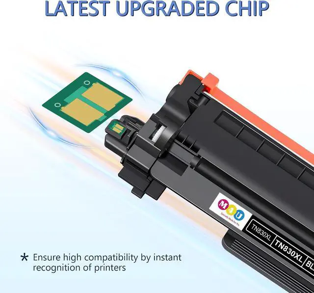Alt view image 7 of 7 - TN830XL Toner Cartridge 4 Pack Black