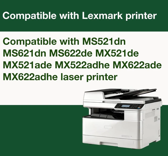 Alt view image 2 of 5 - 56F0UA0 Black Toner Cartridge Replacement for Lexmark 56F0UA0 Compatible with MS622de MX521de MS521 MS621 MS622 MX521 MX522 MX622 MS521dn MS621dn MX521ade MX522adhe MX622ade MX622adhe Printers