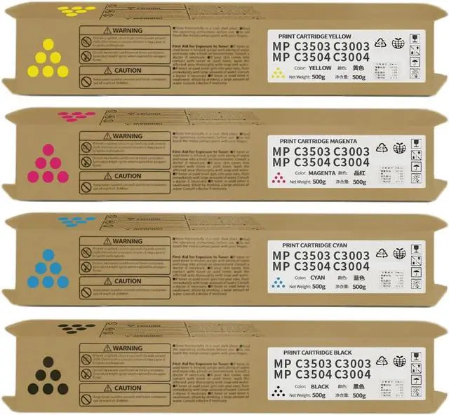 Main image of MP C3503 Toner MP C3003 MP C3504 MP C3004 Toner Cartridge 4 Pack