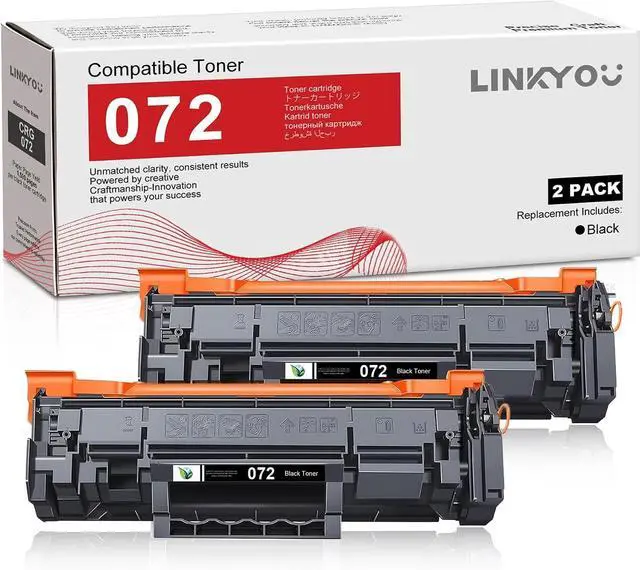 Main image of 072 Toner Cartridge : 2 Pack CRG 072 High Yield Toner Replacement for Canon 072 Black Toner Cartridge CRG-072 for ImageCLASS MF284dw MF287dw MF289dw MF280 LBP172dw LBP170 Printers