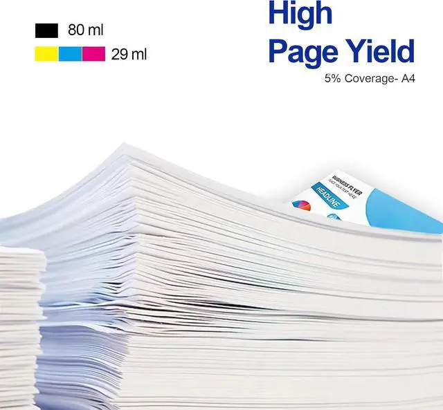 Alt view image 3 of 5 - 5 Pack 712 712XL High Yield Ink Cartridge Compatible for DesignJet T210 T230 T630 T650 Studio Plotter Printers,3ED71A, 3ED67A, 3ED68A, 3ED69A (2 Black 3 Color)