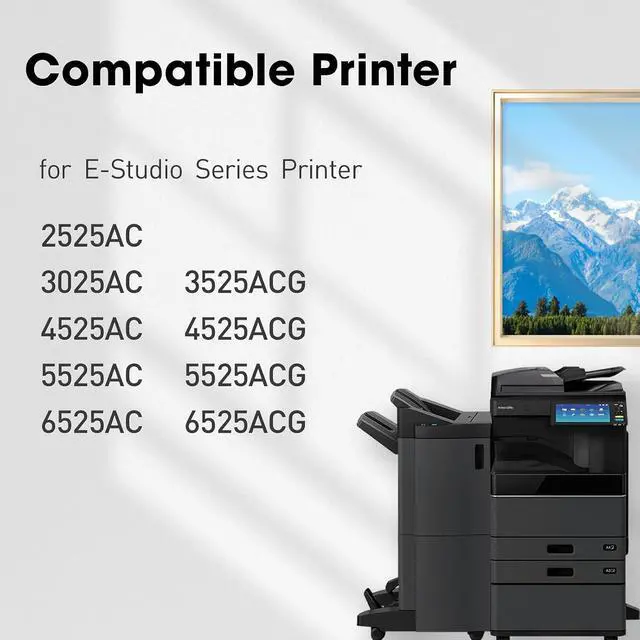 Alt view image 2 of 6 - T-FC425U TFC425U High Yield Toner Cartridge Compatible T-FC425U-K/C/M/Y Replacement for Toshiba E-Studio 2525AC 3025AC 3525ACG 4525AC 4525ACG 5525AC 5525ACG 6525AC Printer (BCMY,4Pack)