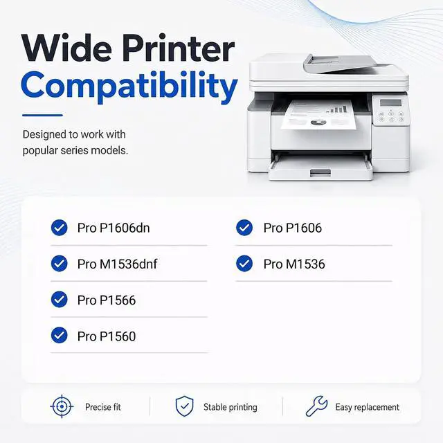 Alt view image 2 of 7 - 78A Toner Cartridges 3 Pack Black High Yield Replacement for HP 78A Toner for Pro P1606dn M1536dnf P1566 P1560 P1606 M1536 Printer CE278A