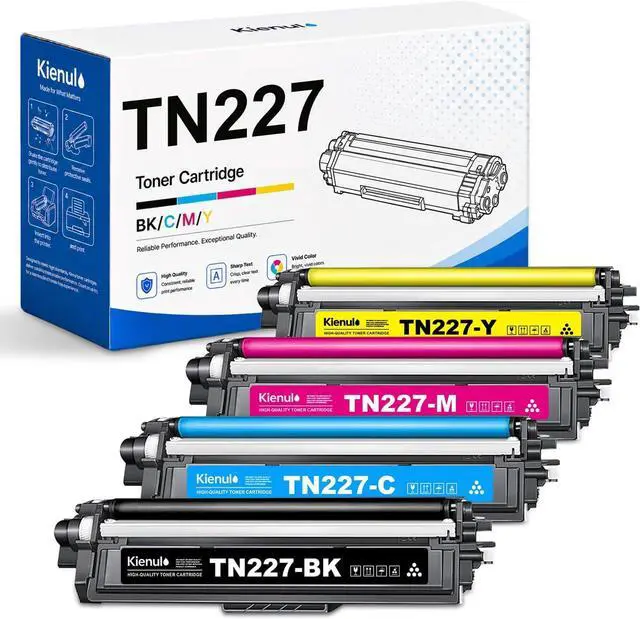 Main image of TN-227 High Yield Toner Cartridges 4-Pack, TN227BK TN227C TN227M TN227Y, Replacement for Brother TN227 Toner, Compatible with HL-L3290CDW HL-L3270CDW HL-L3230CDW MFC-L3770CDW MFC-L3710CW Printers