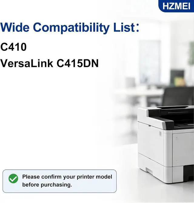 Alt view image 2 of 7 - High Yield C410 C415 Toner Cartridge with 006R04677 Toner