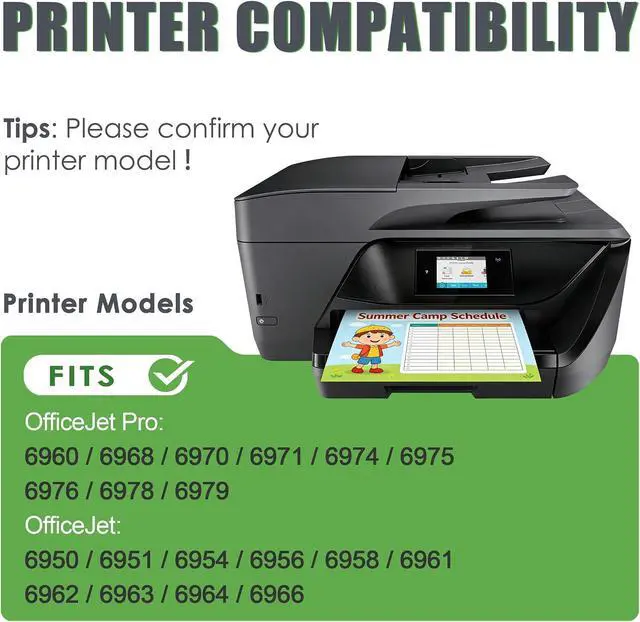 Alt view image 2 of 7 - 902 902XL Ink Cartridges Replacement for HP 902 XL Ink Cartridges (4 Pack Black Cyan Magenta Yellow) for Officejet Pro 6978 6968 6960 6970 Officejet 6951 6954 6956 6958 Printer