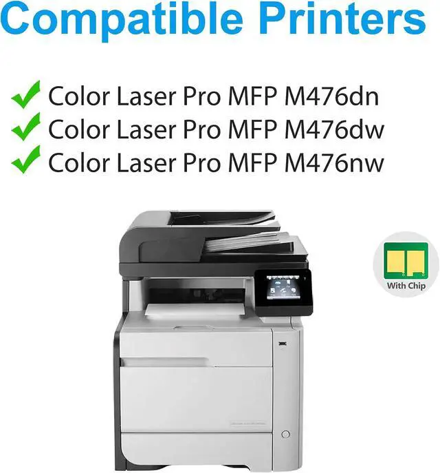Alt view image 2 of 7 - 312A Toner Cartridges Black, Cyan, Magenta, Yellow 4 Pack for MFP M476